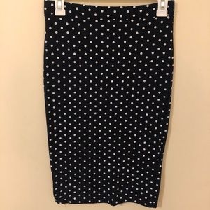 Polka Dot Pencil Skirt